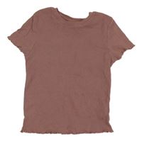 Starorůžové žebrované tričko Primark