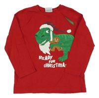 Červené triko s dinosaurem s perníčkem Topolino