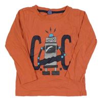 Korálové triko s robotem Dopodopo
