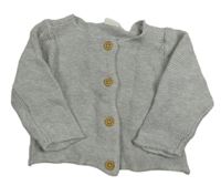 Šedý propínací svetr H&M