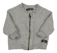 Šedá vzorovaná propínací mikina Primark