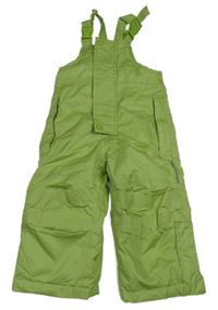 Zelené šusťákové funkční laclové oteplovačky Impidimpi