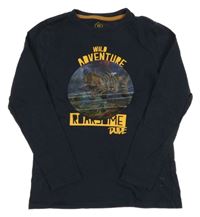 Černé triko s dinem 