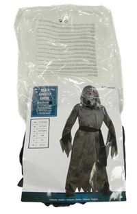 Nové - kostým - tmavošedý plášť s cípy a kapucí 