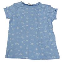 Světlemodré tričko s palmami Lily & Dan