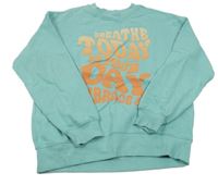 Světlemodrá mikina s nápisy H&M