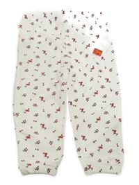 Nové - bílé tepláky s červenými kvítky Primark