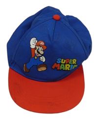 Modro-červená kšiltovka s Mariem Primark