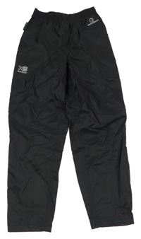 Černé šusťákové funkční kalhoty s logem Karrimor
