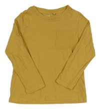 Okrové triko s kapsou C&A