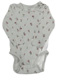 Bílé květované body H&M