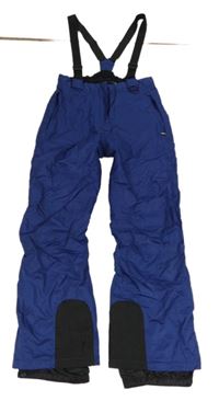 Tmavomodré šusťákové laclové funkční oteplovačky Crivit