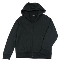 Černá propínací mikina s kapucí Next