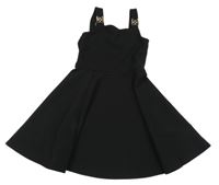 Černé šaty s přezkami E-Vie