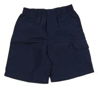 Tmavomodré plážové kraťasy 