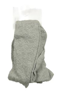 Nové - Šedé vzorované punčocháče H&M