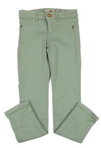 Světlezelené skinny rifle 