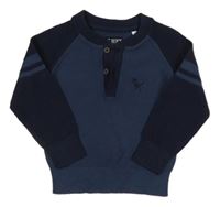 Tmavomodrý svetr s dinem C&A