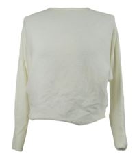 Dámský smetanový žebrovaný crop svetr Primark 