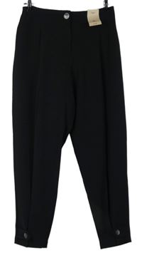 Nové - Dámské černé tapered kalhoty TU 
