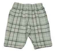 Bílo-zelené kostkované tepláky George