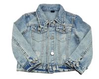 Světlemodrá riflová bunda Shein