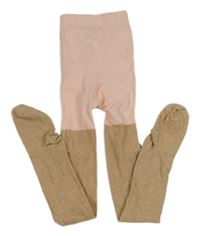 Růžovo-zlaté punčocháče H&M