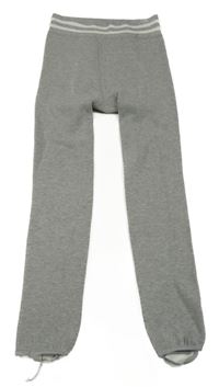 Světlešedé zateplené punčochové legíny 