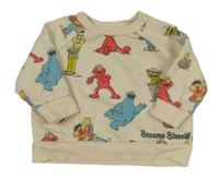 Béžová mikina s Elmo 