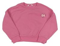 Růžová oversize mikina s číslem Matalan