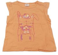 Lososové tričko s králíčkem Papagino