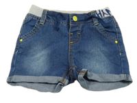 Tmavomodré riflové kraťasy 