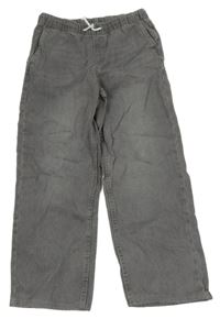 Šedé wide leg leg 