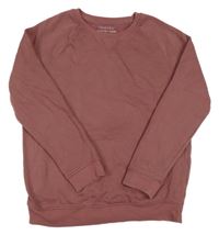 Vínovo-hnědá mikina Primark