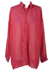 Dámská růžová šifonová halenka 