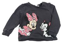 Antracitová mikina s Minnie zn. Disney