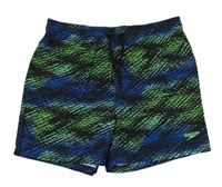 Modro-zelené vzorované plážové kraťasy Speedo 