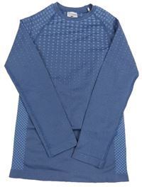 Tmavomodré funkční triko s puntíky Crane