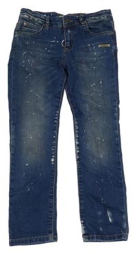 Modré vzorované rifle Off white 