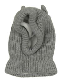 Šedá pletená zateplená kukla Dopodopo