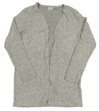 Šedý melírovaný pletený cardigan Name it