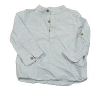 Světlemodrá pruhovaná polo košile C&A