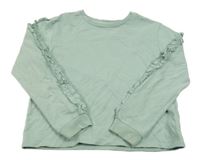 Světlezelená mikina s volánky H&M