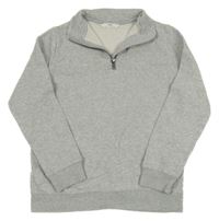 Šedá mikina se zipem M&S