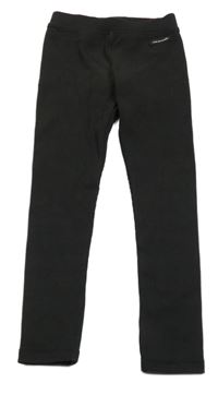 Antracitové žebrované legíny 