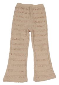 Růžové kalhoty s krajkami Next