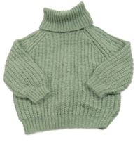 Zelený pletený rolák Zara