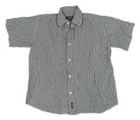 Tmavomodro-bílá kostkovaná košile H&M