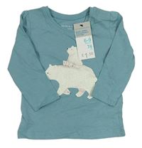Modré triko s medvídky Primark