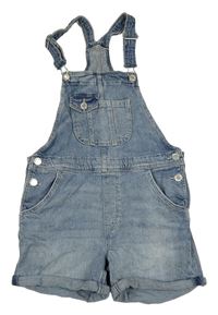 Modré riflové laclové kraťasy H&M